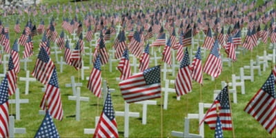 The Flags at the Cemetery